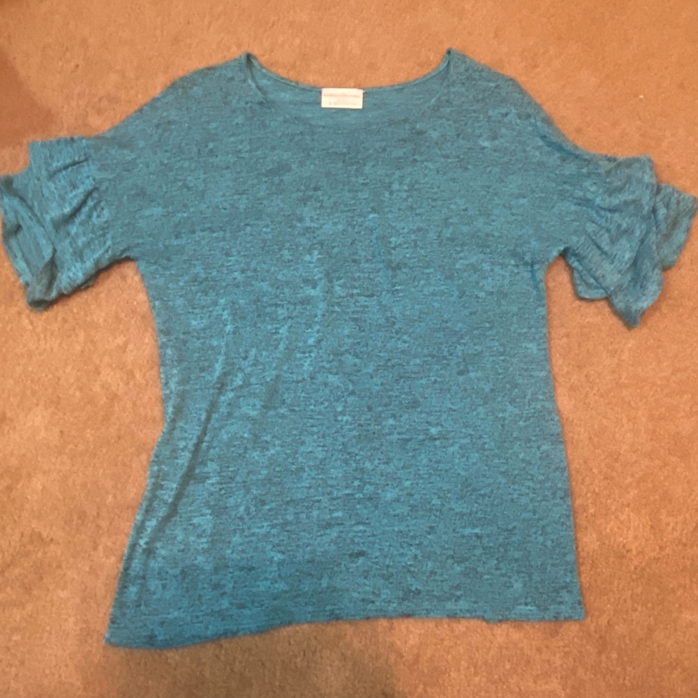 Bobbie Brooks Teal Knit Top
